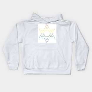 Pride Star of David Kids Hoodie